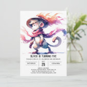 うれしカスタムいモンキー誕生日 招待状 (スタンド正面)