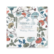 うれしカラフルい青いオレンジの緑の花柄