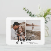 うれしシンプルいエレガント数々の写真のクリスマスカード シーズンカード (スタンド正面)