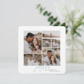 うれしシンプルいエレガント数々の写真のクリスマスカード シーズンカード (スタンド正面)