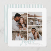 うれしシンプルいエレガント数々の写真のクリスマスカード シーズンカード (正面/裏面)