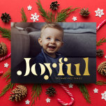 うれしシンプルいモダン写真1枚クリスマス 箔シーズンカード<br><div class="desc">今は楽しい季節だこのシンプルとシックなワンフォトファミリークリスマスカードは、休日の写真を輝かせ、友達や家族に応援を送信するのに最適な方法である。ホイモダンルにホイシンプルルを付けたタイプで、フロントにホイルを合わせた文字の余地もカスタムある水平ホリデーカード。背中はフェスティバルのクリスマスレッドで星模様が染み付いている。</div>