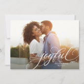 うれしシンプルい一枚赤いクリスマス シーズンカード (正面)