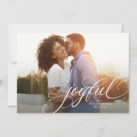 うれしシンプルい一枚赤いクリスマス シーズンカード (正面)