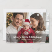うれしメリーいリトルクリスマスファミリーホリデーカード シーズンカード (正面)