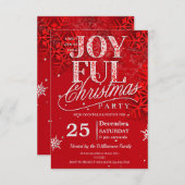 うれしモダンいクリスマスポートレート招待状 招待状 (正面/裏面)