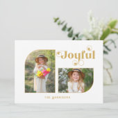 うれしモダンいタイポグラフィハーフアーチ2枚 – 写真 シーズンカード (スタンド正面)