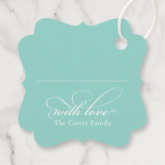 うれしモダンいミニマルエレガント素晴らしタイプ フェイバータグ (裏面)