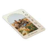 うれしモダンいミニマルBoho Archフォトベージュ マグネット (右側)