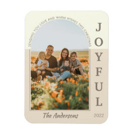 うれしモダンいミニマルBoho Archフォトベージュ マグネット