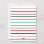 うれしモダンいレインボーレタリングフォトコラージュ シーズンカード (裏面)