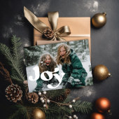 うれしモダンいレトロタイポグラフィ1写真ミニマル シーズンカード