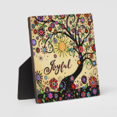 うれし感動的いおもしろいかわいらしフローラ フォトプラーク (正面)