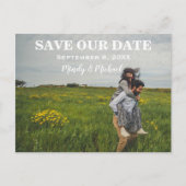 うれし結婚い夫婦救の発表葉書 案内ポストカード (正面)