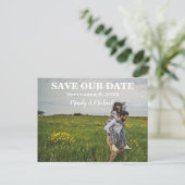 うれし結婚い夫婦救の発表葉書 案内ポストカード (スタンド正面)