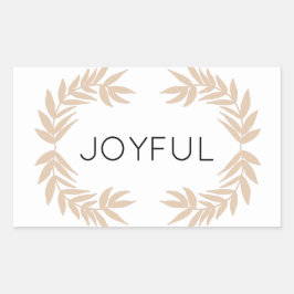 うれし葉い 長方形シール