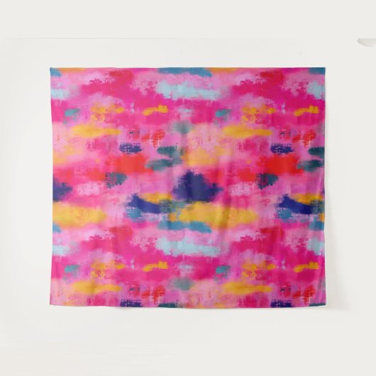 うれし鮮やかい抽象芸術 タペストリー (正面(横))