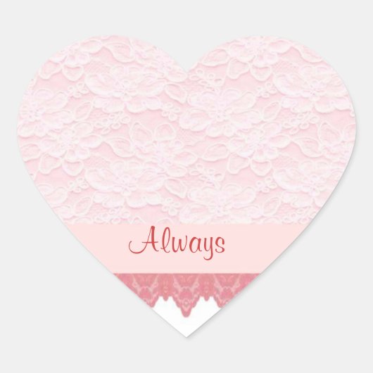 うろこレース2ハート形シール ハートシール (正面)