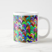 うろこ六角形20ozマグカップ ジャンボコーヒーマグカップ (右)