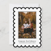 うろこ型クリスマスうろこ型フレーム写真 シーズンカード (正面)