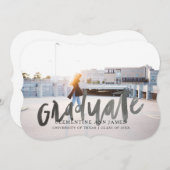 うろこ型卒業生 |卒業発表カード 案内状 (正面/裏面)