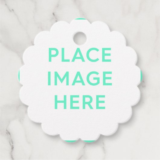 うろこ状メッセージカード フェイバータグ (正面)