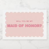 うろこ縁はっきりした文字花嫁キャンドルラベル フードラベル (シングルラベル)