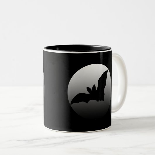うろついたこうもりのマグ ツートーンマグカップ (正面右)