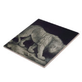 うろつくトラ(紙の鉛筆) タイル (側面)