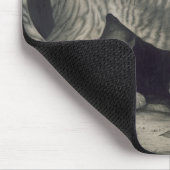 うろつくトラ(紙の鉛筆) マウスパッド (コーナー)