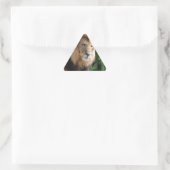 うろつくライオン 三角形シール (バッグ)