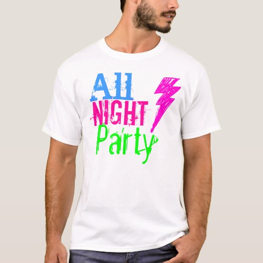 うわさされた衣類による終夜のパーティー Tシャツ (正面)