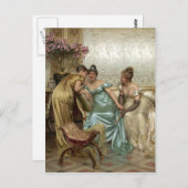 うわさ話の広がり – ヴィンテージ動機 ポストカード (正面/裏面)