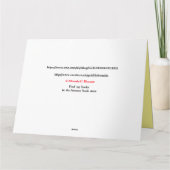 うわさ話をする魚のすべての行事の挨拶状 カード (裏面)