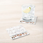 うわさ話4の鎖 スクエアペーパーコースター (インサイチュ)