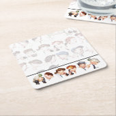 うわさ話4の鎖 スクエアペーパーコースター (アングル)