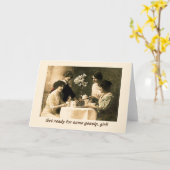 うわさ話、女の子の時間! カード (黄色い花)