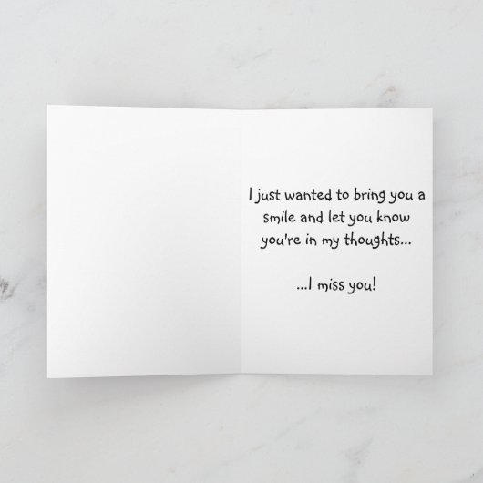 うわーあなたが梳くおもしろいなユーモアの友情の失敗 カード (内部)