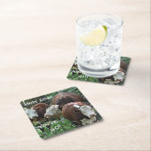 うわーあなたは40の誕生会のコースター スクエアペーパーコースター (インサイチュ)