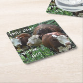 うわーあなたは40の誕生会のコースター スクエアペーパーコースター (アングル)