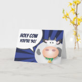 うわーあなたは90おもしろいでかわいく幸せな第90誕生日 カード (黄色い花)