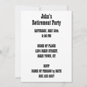 うわー漫画の退職の招待 招待状 (裏面)