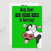 うわー漫画の退職の招待 招待状 (正面/裏面)