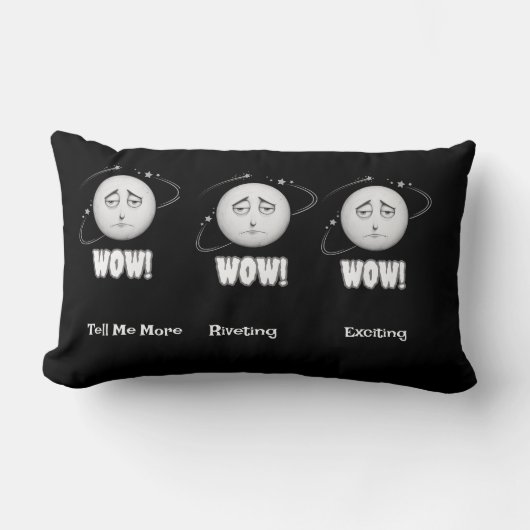 うわー無表情ムーン顔腰枕 ランバークッション (正面)