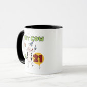 うわー私は21個の誕生日のTシャツおよびギフトです マグカップ (正面左)