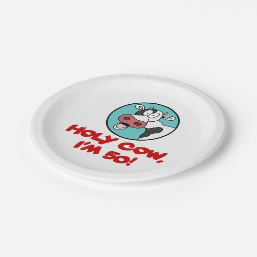 うわー私は50おもしろいな第50パーティーの装飾です ペーパープレート (アングル)