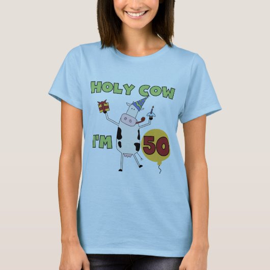 うわー私は50個の誕生日のTシャツおよびギフトです Tシャツ (正面)