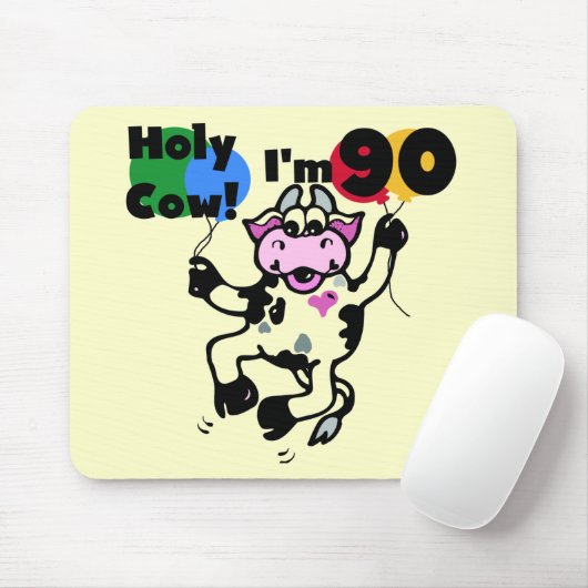 うわー私は90個のTシャツおよびギフトです マウスパッド (マウス)