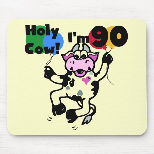 うわー私は90個のTシャツおよびギフトです マウスパッド (正面)