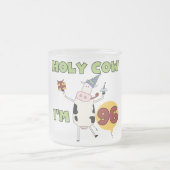 うわー私は96個の誕生日のTシャツおよびギフトです フロストグラスマグカップ (中央)